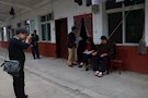 武陵区残联重阳节里为颐养苑失能老人上门办证