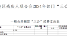 常德市武陵残疾人联合会2024年部门“三公”经费公开