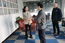 市残联主要负责人调研武陵区涉残企业